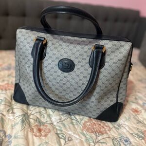 Vintage Gucci Black Leather Clutch